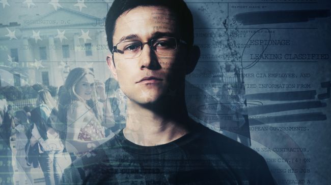 Grafika promująca film "Snowden"