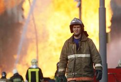 200-metrowy płomień nad Moskwą - zdjęcia