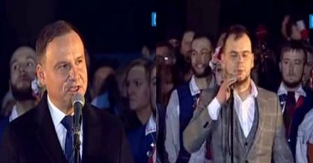 Mieszkaniec przerwał przemówienie prezydenta. "Mi jest wstyd..."