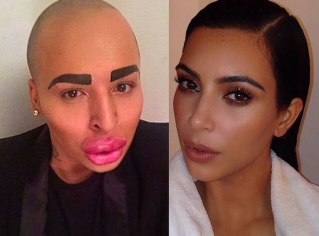 23-latek wydał pół miliona złotych, żeby wyglądać jak Kim Kardashian