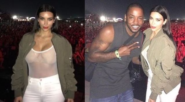 Kim Kardashian szaleje na festiwalu w prześwitującym topie