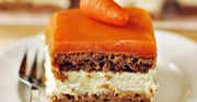 Ciasto marchewkowe z kremem i polewą marchewkową