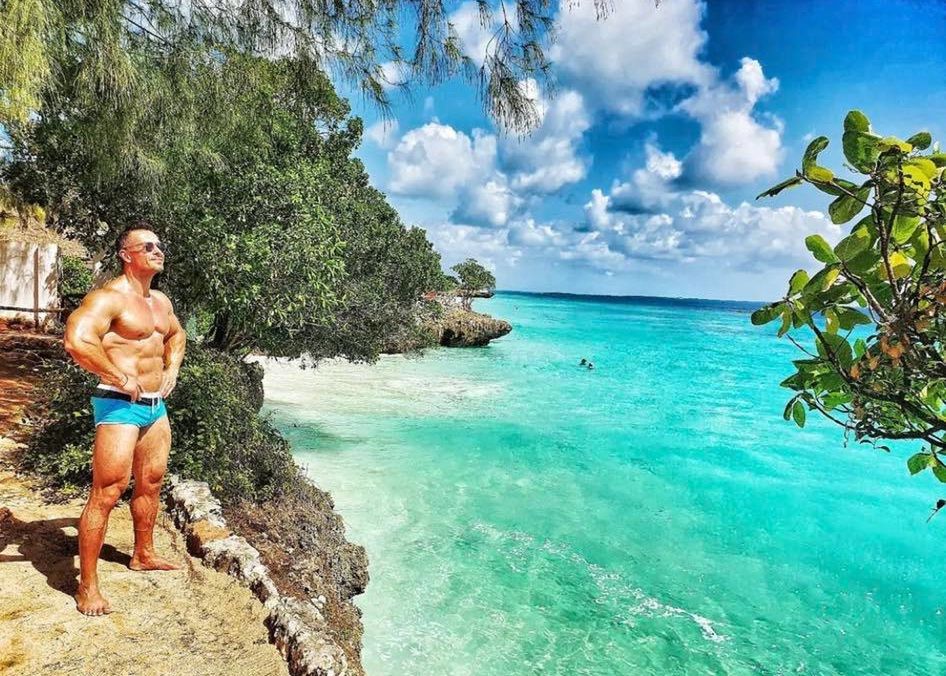 Katarzyna Skrzynecka z rodziną na Zanzibarze