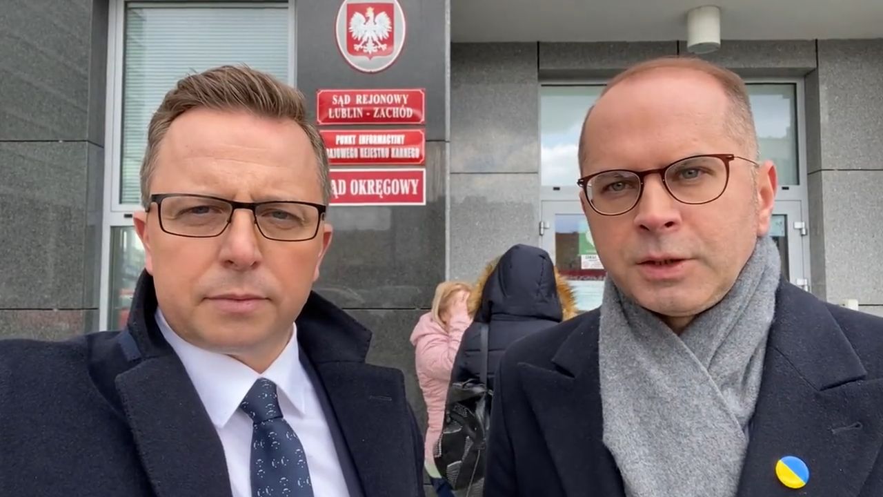 Dariusz Joński i Michał Szczerba przed sądem w Lublinie 