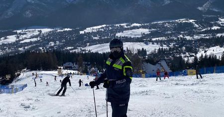 Policja patroluje stoki narciarskie