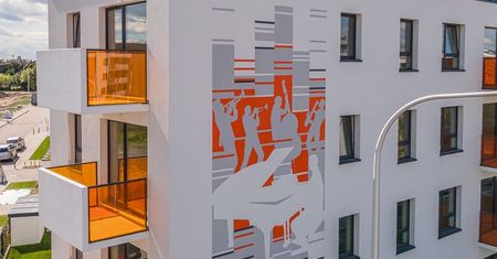 Wrocław. Jazzowy mural na Jagodnie. Upamiętnia Krzysztofa Komedę