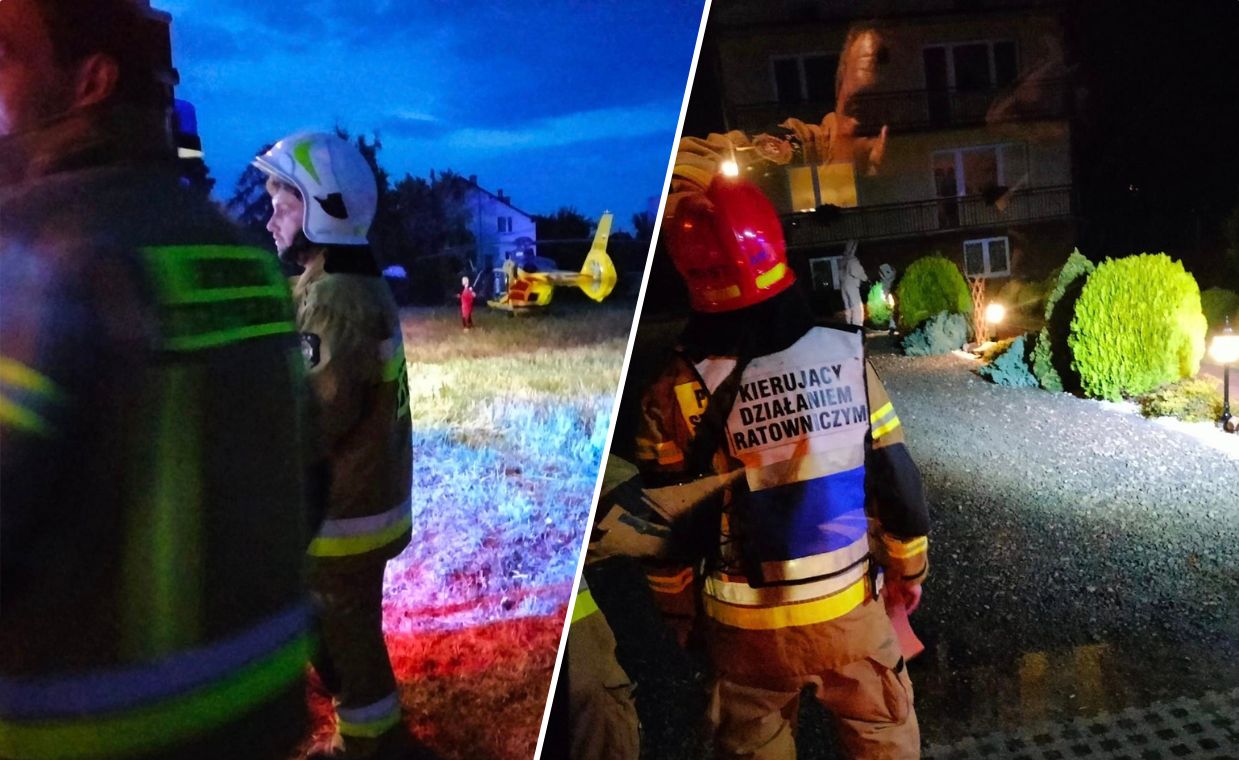 Atak os pod Krakowem. Lądował helikopter LPR