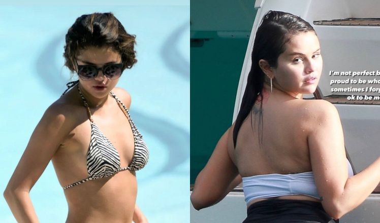 Selena Gomez porównała swoją obecną sylwetkę z tą sprzed 10 lat