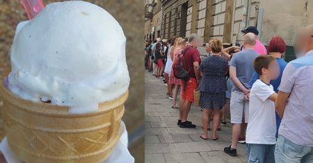 Tych lodów chce spróbować każdy. Najdłuższa kolejka miała 60 metrów