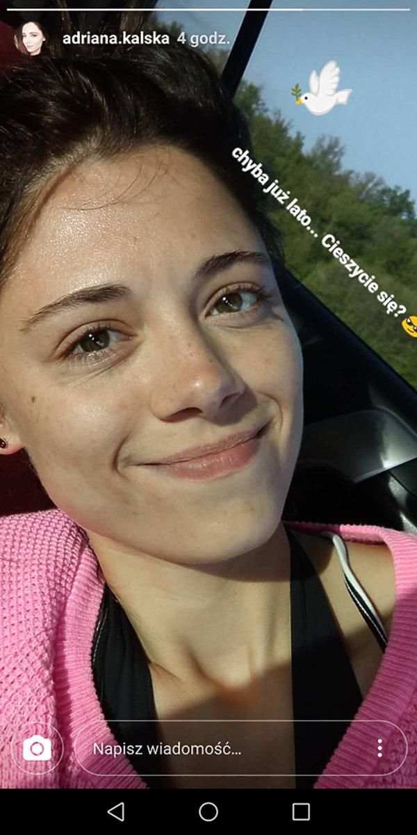 Adriana Kalska bez makijażu