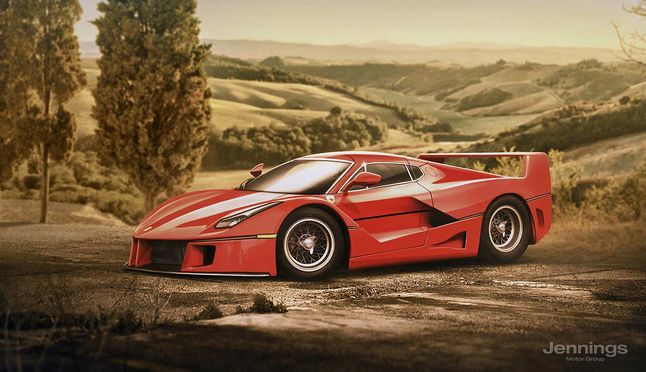 Pierwsza hybryda Ferrari, LaFerrari, wygląda nieziemsko. Ale największym fanom włoskiej marki może brakować tej nutki szaleństwa, jaką znali z legendarnego F40. A co gdyby nowy model powstawał w latach, gdy nad projektami zasiadał sam Enzo? Pewnie wyszłoby coś takiego.