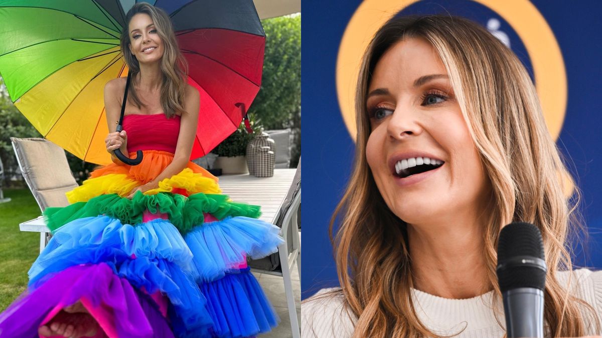 Małgorzata Rozenek jako tęczowa księżniczka wspiera Marsz Równości