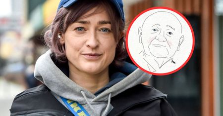 Córka żegna ojca. Poruszająca grafika na profilu Damięckiej