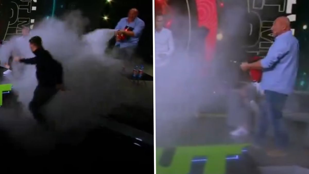 Marcin Najman atakuje Adriana Ciosa gaśnicą