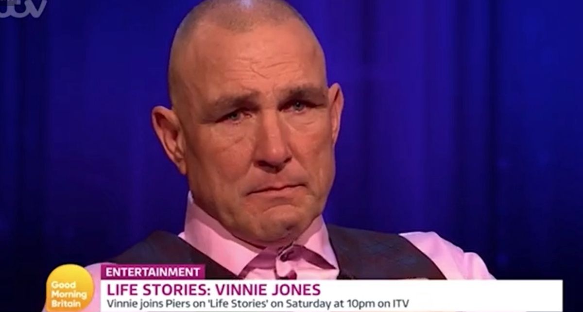 Vinnie Jones rozkleił się podczas wywiadu telewizyjnego.