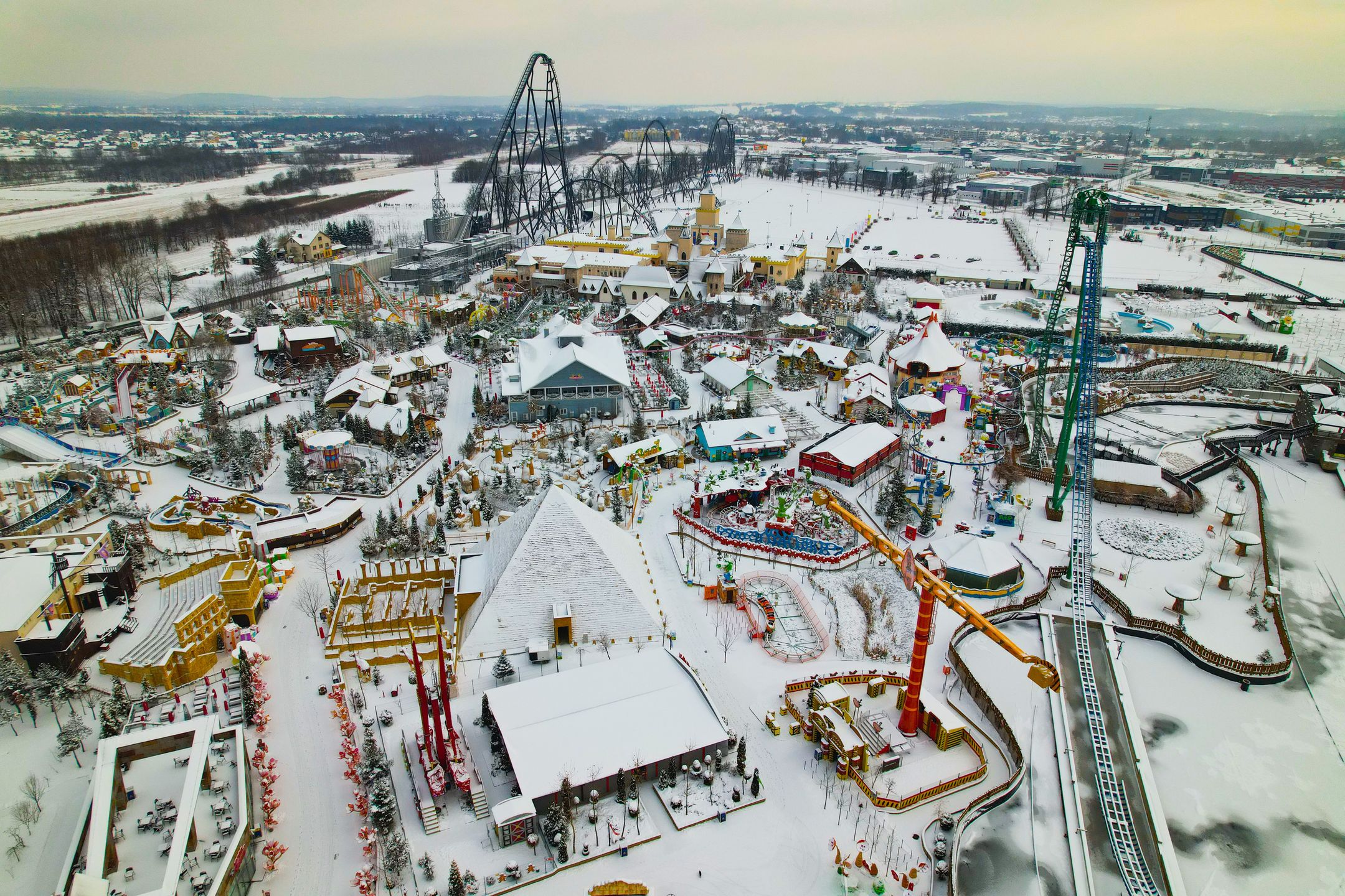 Energylandia pod śniegiem