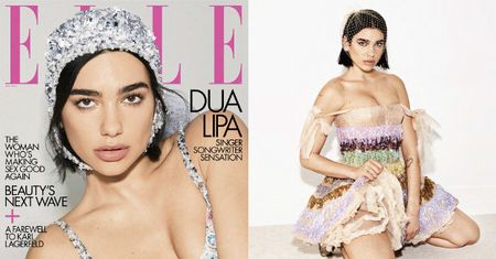 Dua Lipa przymierza drogie sukienki w sesji dla "Elle"