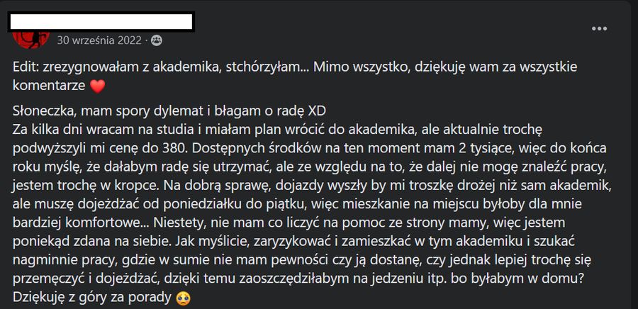 Kryzys mieszkaniowy mocno dotyka studentów