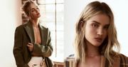 Rosie Huntington-Whiteley pozuje w rozpiętych spodniach