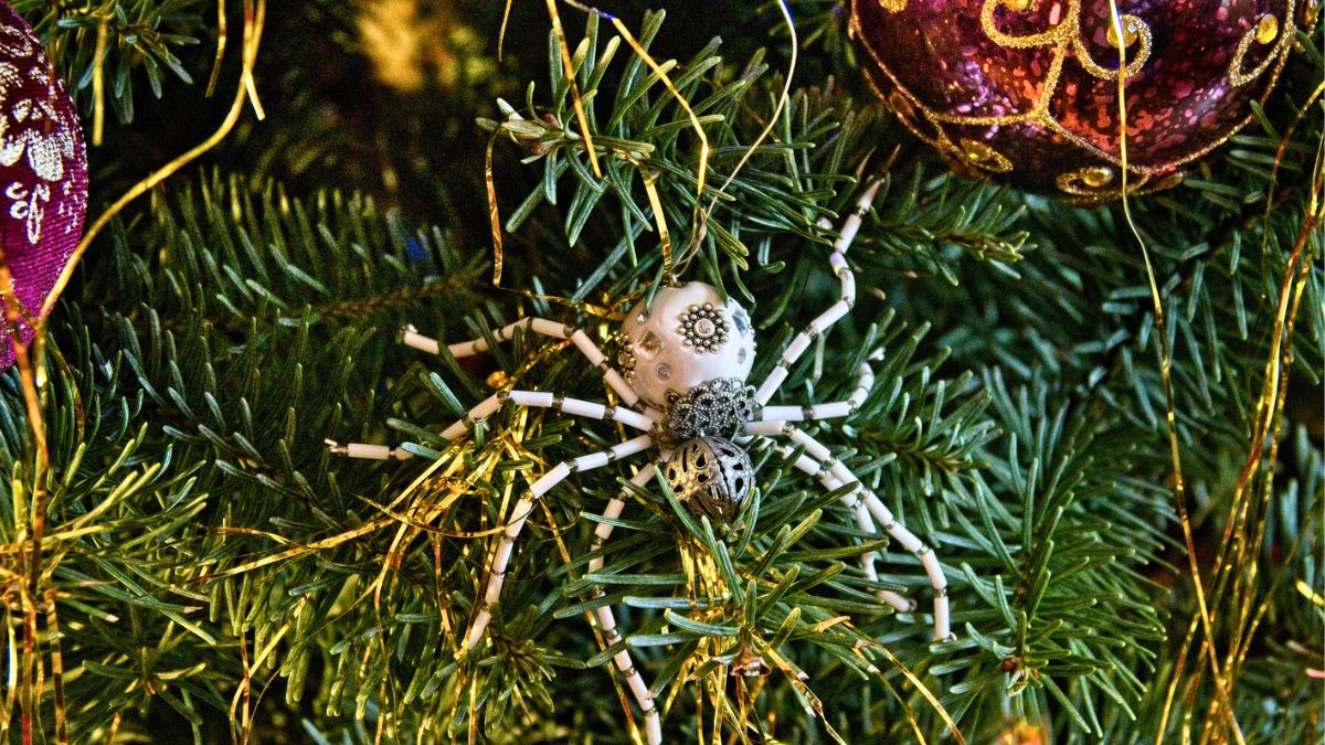 Ozdoba pająk na choince