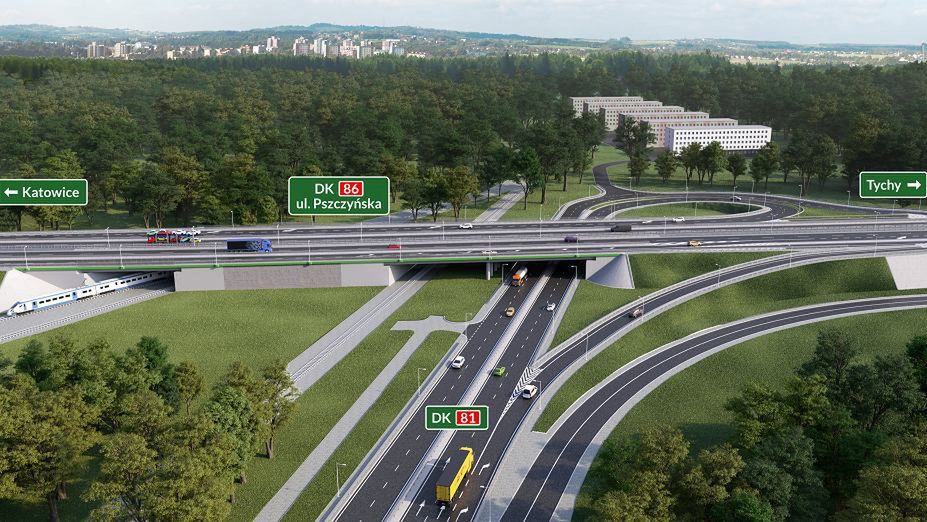 Udogodnienia na węźle dróg krajowych 81 i 86 w Katowicach zostaną wprowadzone we wtorek.