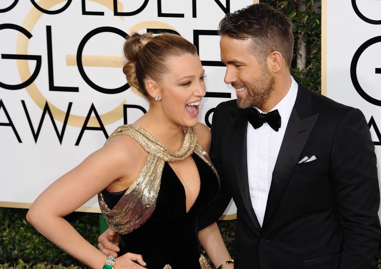 Blake Lively i Ryan Reynolds, Złote Globy 2017