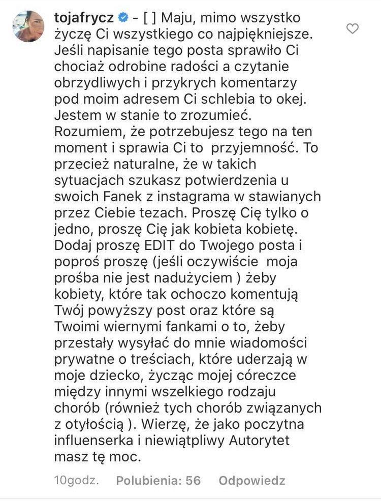 Olga Frycz i Maja Bohosiewicz bronią przebranej za osobę otyłą Anny Lewandowskiej
