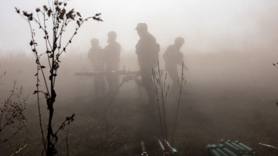 KUPIANSK, UKRAINE - OCTOBER 4: Members of the 68th Mechanised Brigade fire an SPG anti-tank weapon system during a training exercise on October 04, 2023 in Kupiansk, Ukraine. Ukrainian military brigades keep their soldiers in activities during their rotation period from the front as Russian forces amass reserves along the frontlines in the Kharkiv and Donetsk regions. Ukrainian officials fear renewed offensives by Russian troops to encircle Avdviika in the Donetsk region as the media attention shifts towards the conflict between Israel and Palestine. (Photo by Diego Fedele/Getty Images)