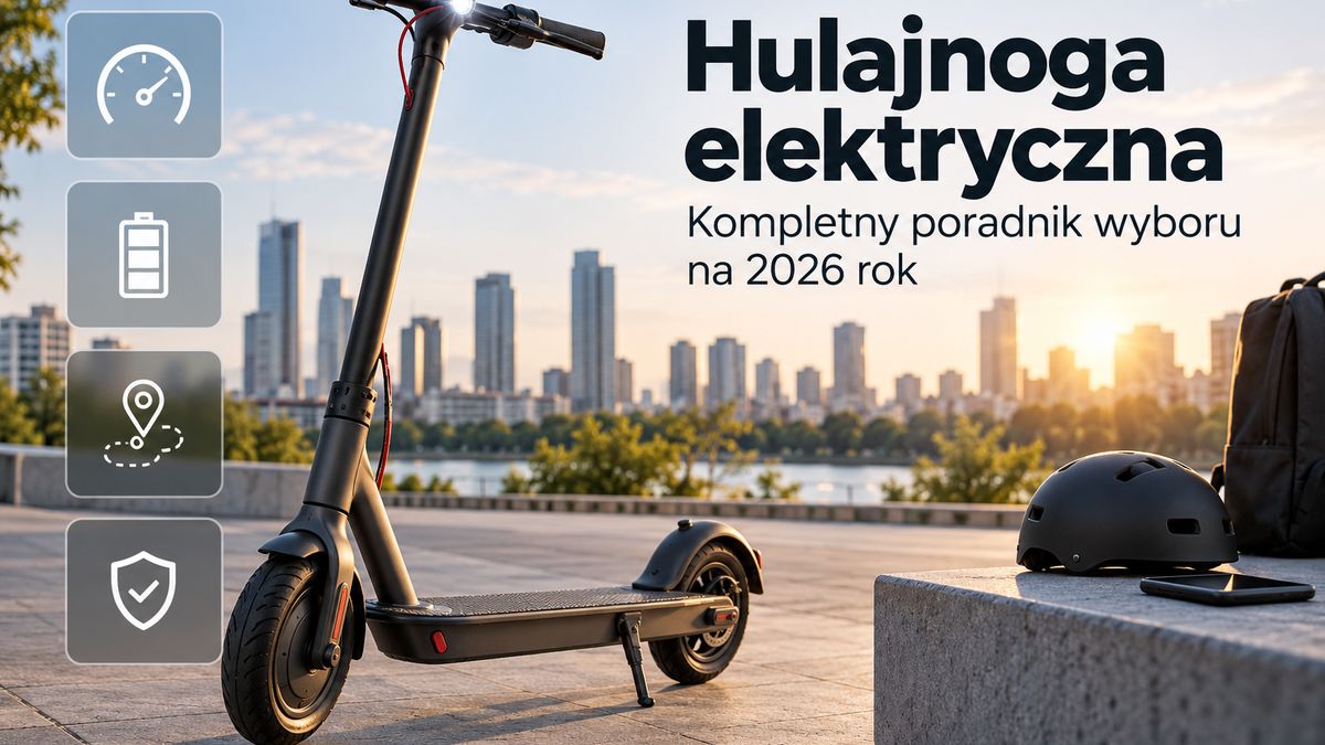 Hulajnoga elektryczna nad rzeką