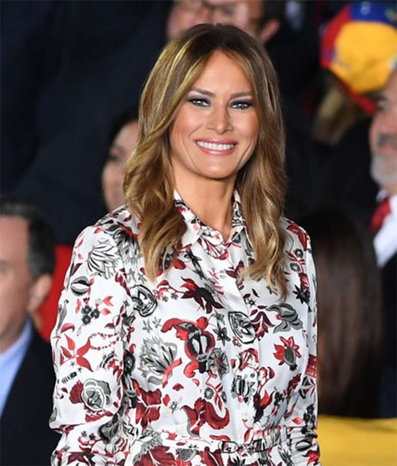 Stylizacja Melanii Trump w Miami