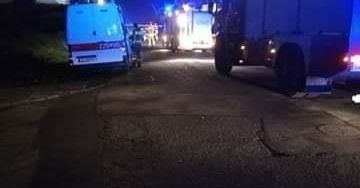 Świętochłowice. Zawaliła się część kamienicy. W akcji przeszukiwania gruzowiska pomagały psy