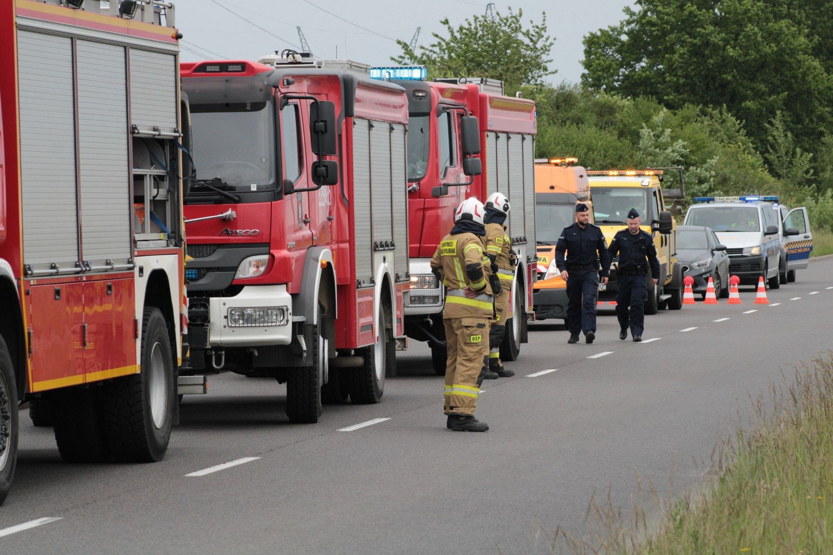 Ćwiczenia służb ratowniczych w Koszalinie
