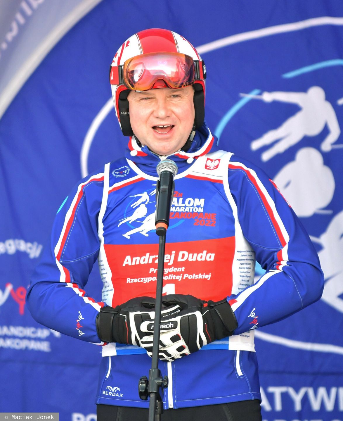 Andrzej Duda na nartach