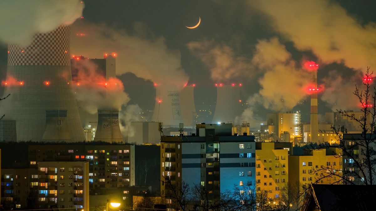 Zdjęcie dnia: Norylsk? Modor? Nie! To obraz Jaworzna po zmroku 1