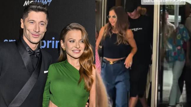 Anna i Robert Lewandowscy przyłapani podczas głosowania w Barcelonie