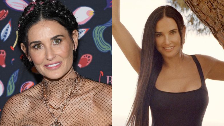 Demi Moore pręży ciało w strojach własnego autorstwa
