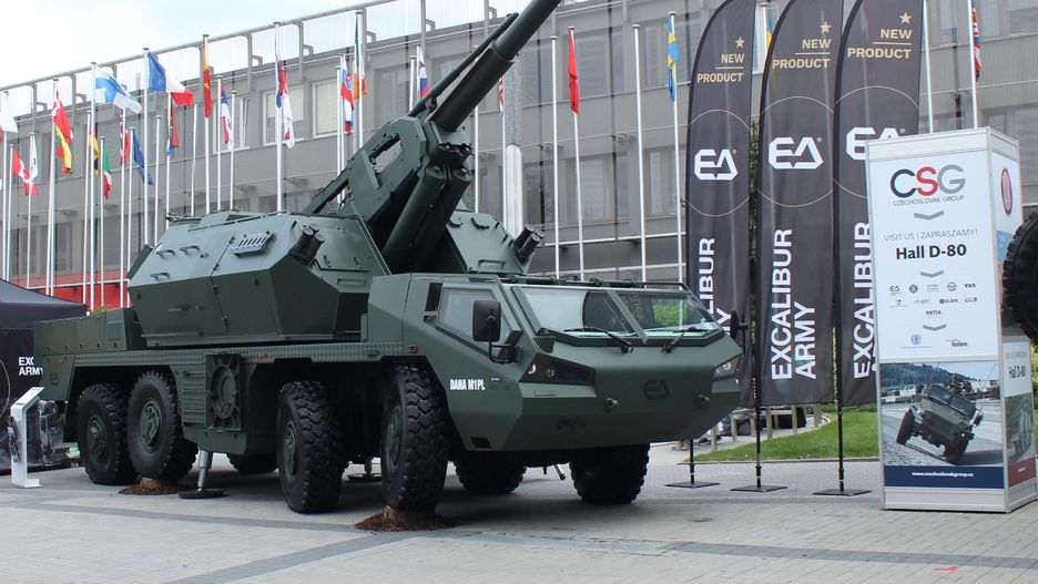 DANA M2 prezentowana podczas targów MSPO 2018.