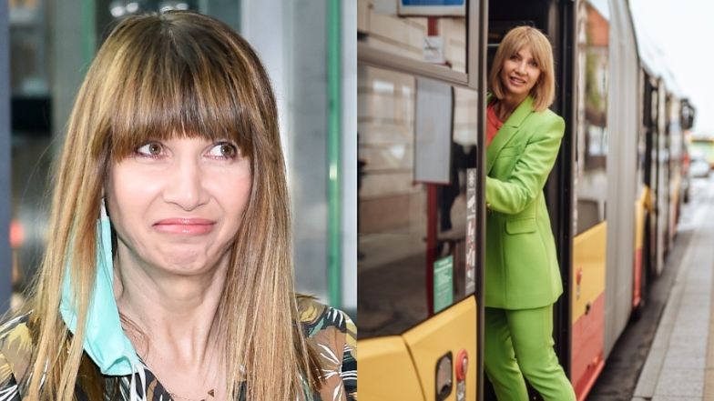 Grażyna Wolszczak "zaprzyjaźnia się" z komunikacją miejską