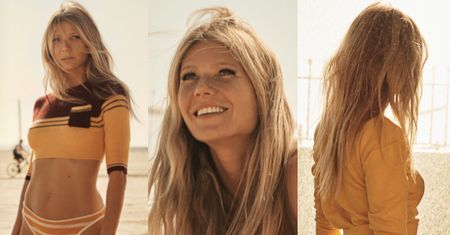 Naturalna Gwyneth Paltrow wcina loda na zimowej okładce "WSJ. Magazine"