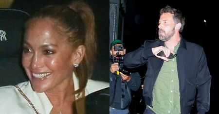 Rozbawiona Jennifer Lopez i rozwścieczony Ben Affleck mierzą się z hordą paparazzi (ZDJĘCIA)