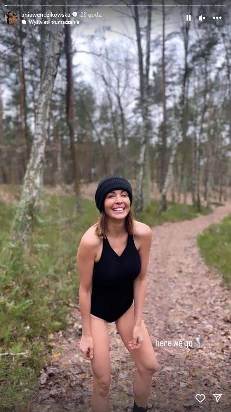 Anna Wendzikowska pokazała, jak morsuje