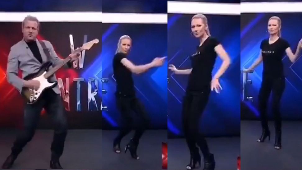 Jarosław Jakimowicz i Magdalena Ogórek w TVP Info (screen)