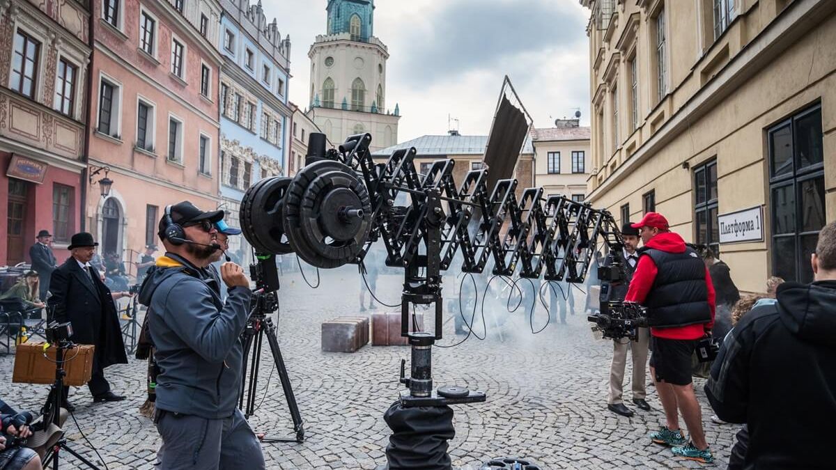Ekipa filmowa na Starym Mieście w Lublinie