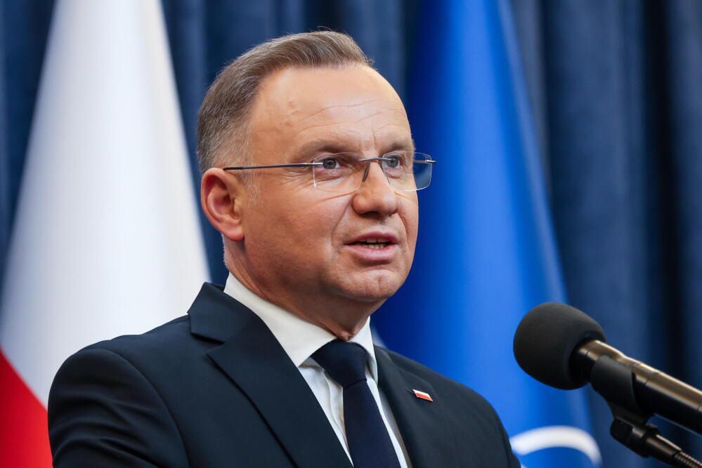 Andrzej Duda
Warszawa, 18.02.2025. Konferencja prasowa w Pa�acu Prezydenckim w Warszawie, 18 bm. g�owy pa�stwa RP Andrzeja Dudy po spotkaniu ze specjalnym wys�annikiem USA ds. Ukrainy i Rosji gen. Keithem Kelloggiem. (az/dw) PAP/Albert Zawada
Albert Zawada
dyplomacja, konferencji prasowej, Ludzie, Pa�ac Prezydencki, pe�nomocnikiem prezydenta usa, polityk, polityka, polityka obronna, portret, spotkanie, spotkaniu, wizyta