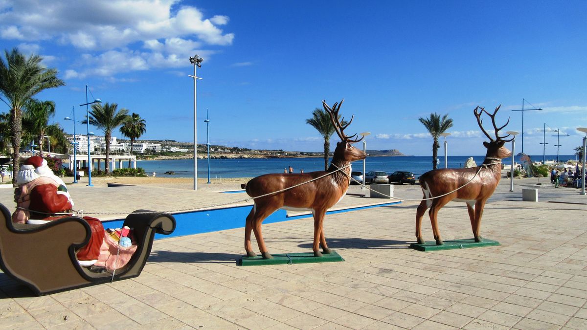 Świąteczne dekoracje na Cyprze