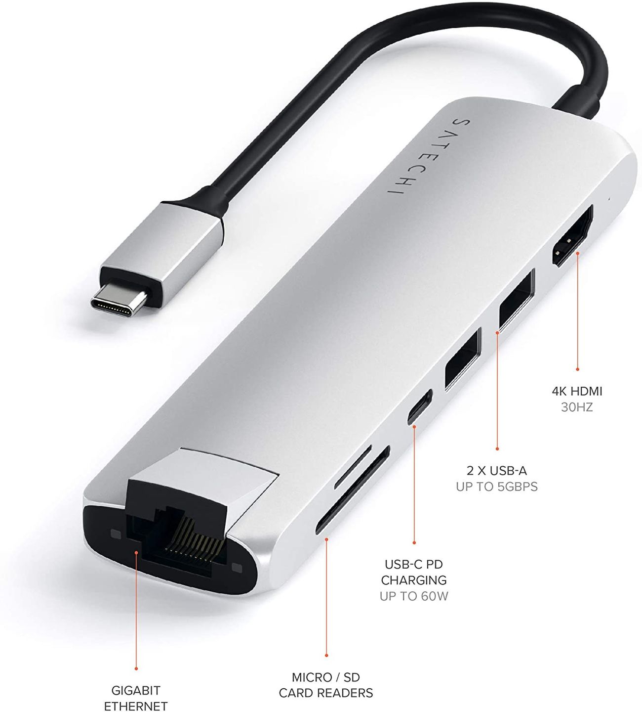 Satechi Aluminum USB-C Multiport Pro