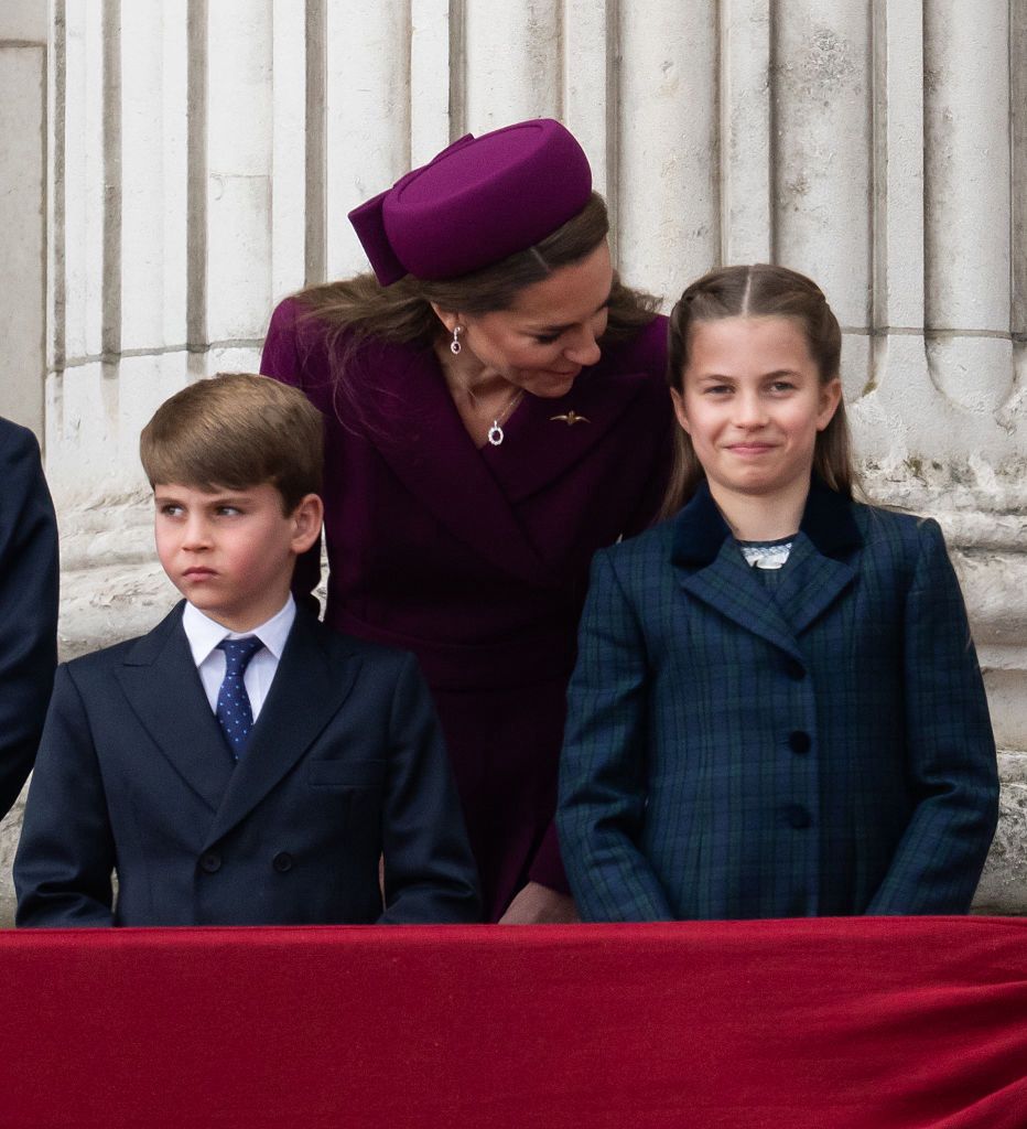 Księżna Kate, książę Louis i księżniczka Charlotte