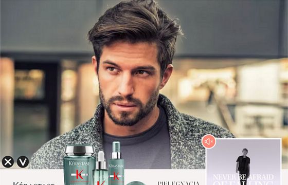 Angażujący rich mediowy format reklamowy w kampanii Kérastase - marki z grupy L’Oréal
