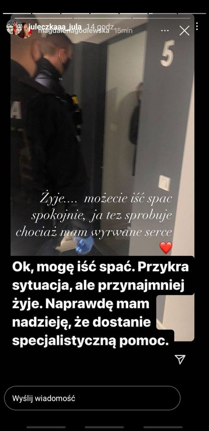 Julia Wróblewska broni Esmeraldy Godlewskiej