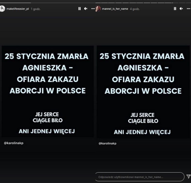 Gwiazdy zabierają głos w sprawie śmierci ciężarnej Agnieszki z Częstochowy